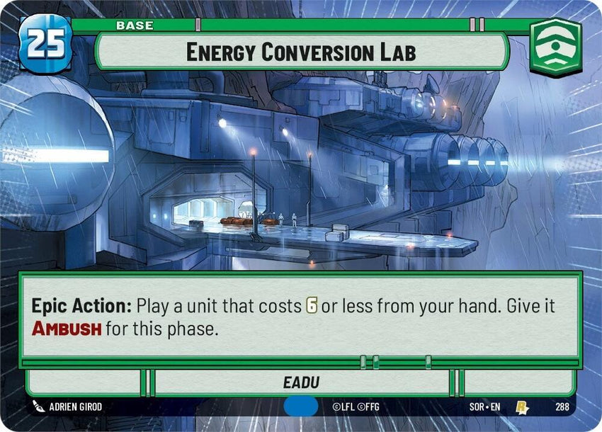 FOIL HYPERSPACE Energy Conversion Lab - #288 - Rare Spark of Rebellion