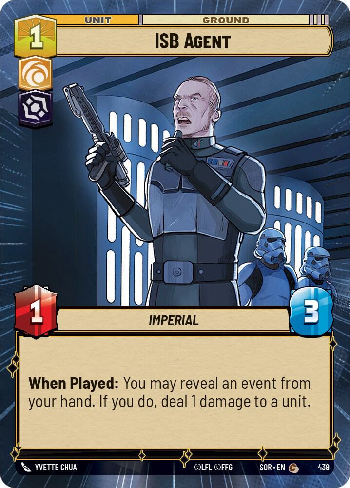 FOIL HYPERSPACE ISB Agent - #439 - Common Spark of Rebellion