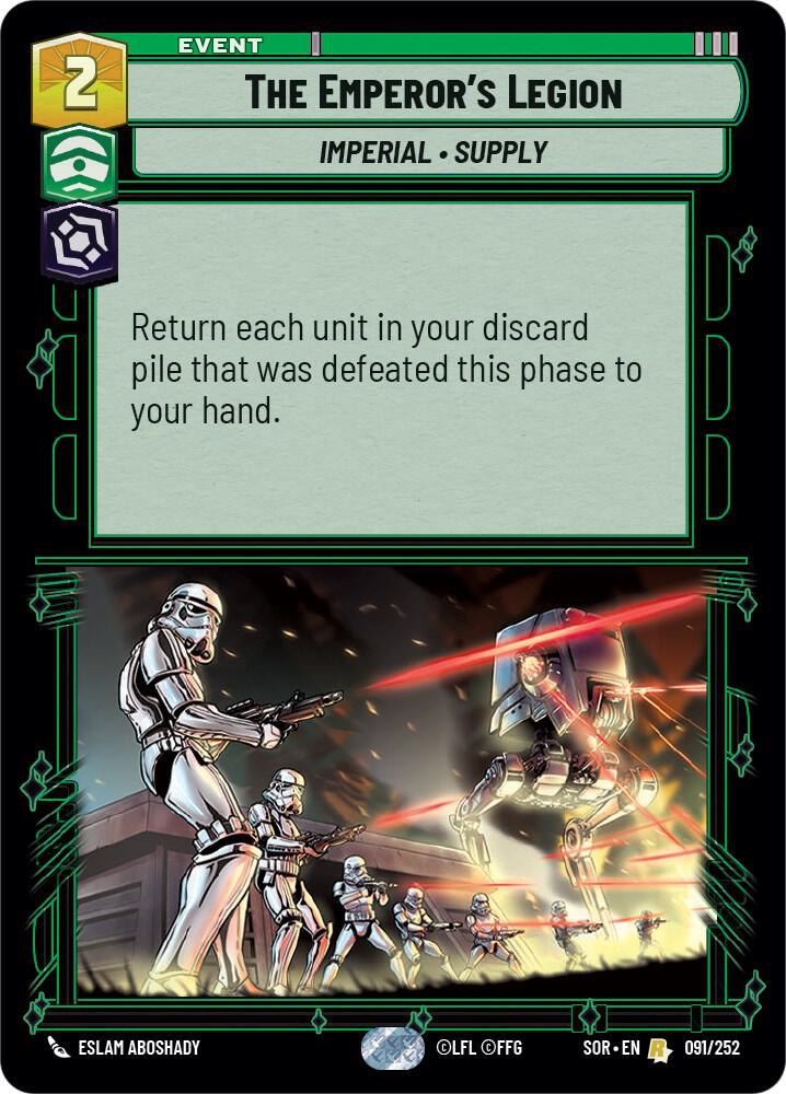 FOIL The Emperors Legion - 091/252 - Rare Spark of Rebellion