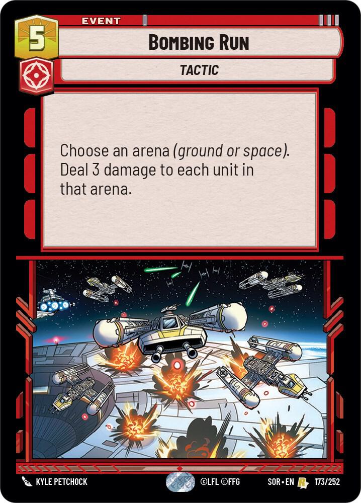 FOIL Bombing Run - 173/252 - Rare Spark of Rebellion