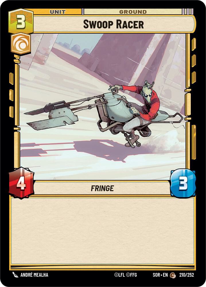 FOIL Swoop Racer - 210/252 - Common Spark of Rebellion