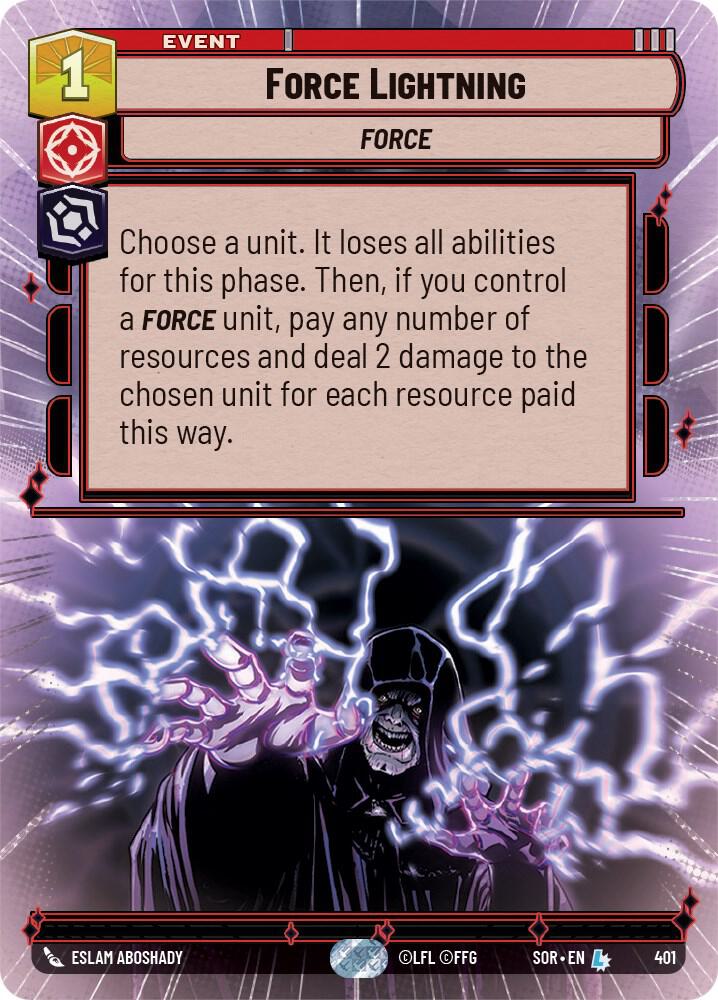 HYPERSPACE Force Lightning - #401 - Legendary Spark of Rebellion