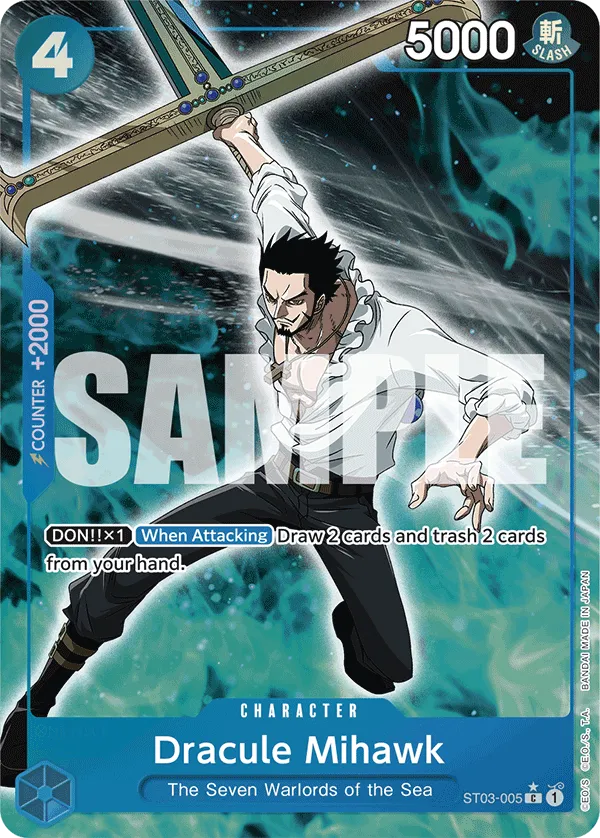 [FULL ART] Dracule Mihawk - ST03-005 - C PRB-01 THE BEST Premium Booster
