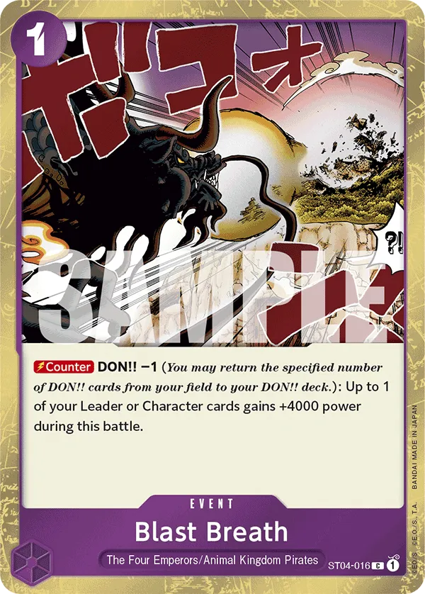 Blast Breath [Jolly Roger Foil] ST04-016 - PRB-01 THE BEST Premium Booster