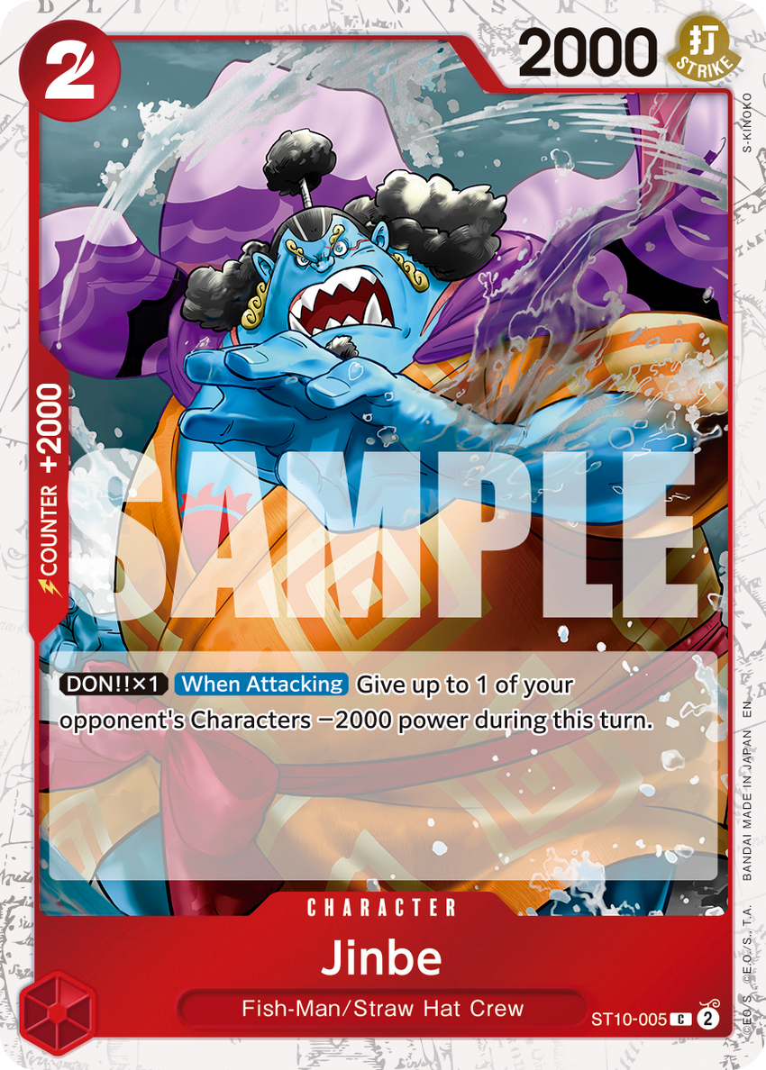 Jinbe (RED) - ST10-005 -  [PIRATE FOIL]  [PRB-02] Premium Booster - THE BEST - VOL. 2