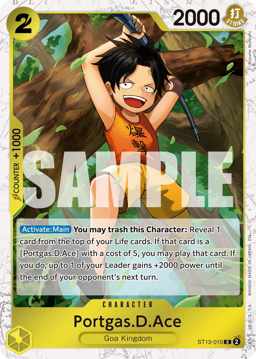 Portgas.D.Ace - ST13-010 -  [PIRATE FOIL]  [PRB-02] Premium Booster - THE BEST - VOL. 2