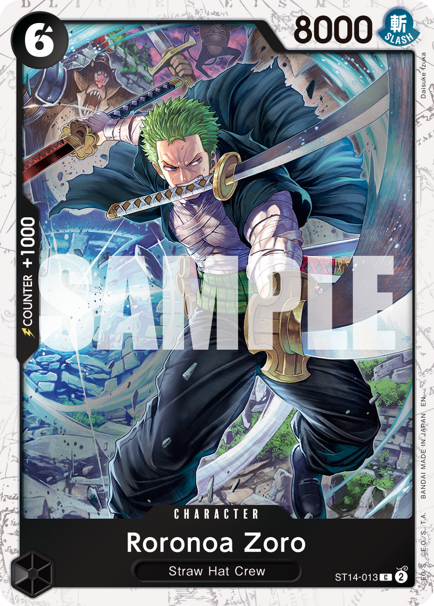 Roronoa Zoro - ST14-013 ST14-013 -  [PIRATE FOIL]  [PRB-02] Premium Booster - THE BEST - VOL. 2