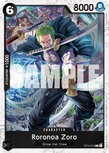 Roronoa Zoro - ST14-013 - [PIRATE FOIL] [PRB-02] Premium Booster
