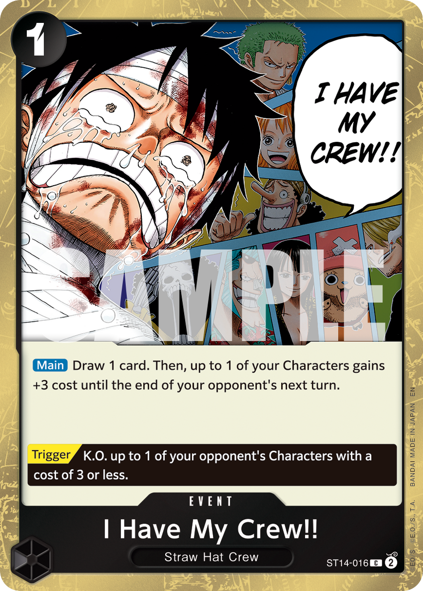 I Have My Crew!! ST14-016 -  [PIRATE FOIL]  [PRB-02] Premium Booster - THE BEST - VOL. 2