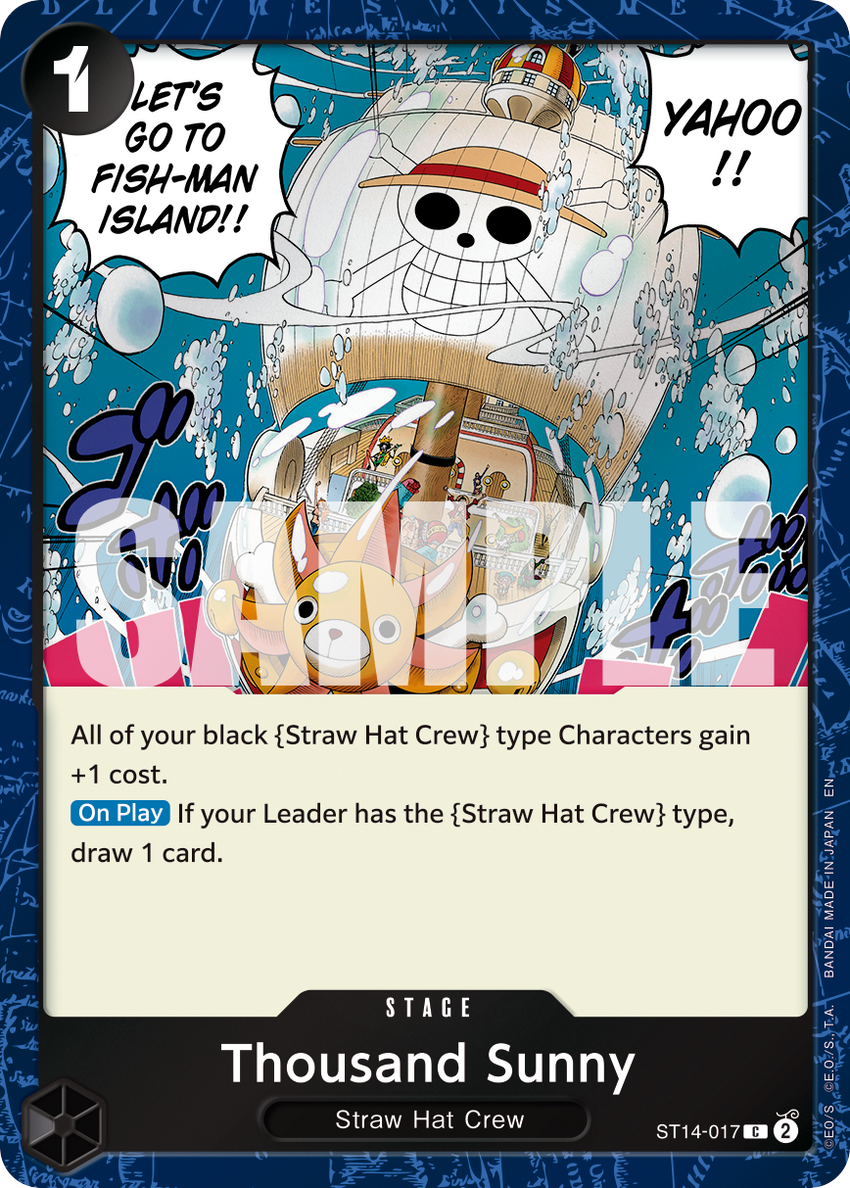 Thousand Sunny ST14-017 -  [PIRATE FOIL]  [PRB-02] Premium Booster - THE BEST - VOL. 2