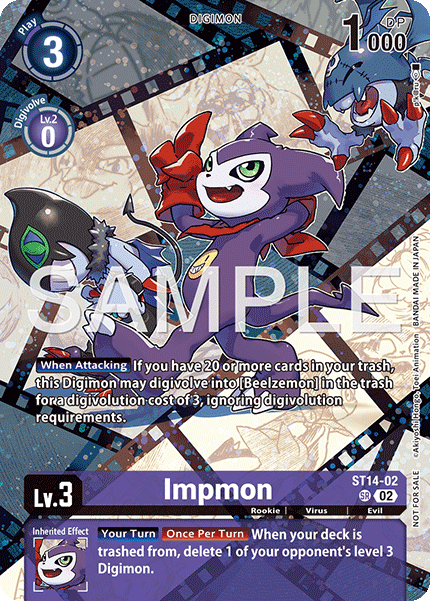 Impmon (ST14-02) - [ Box Topper ] EX10 Sinister Order