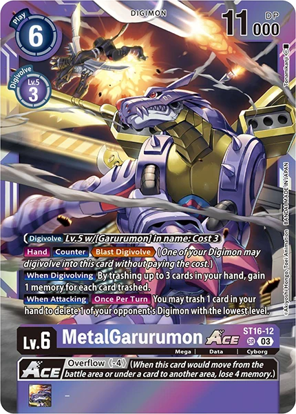 Metalgarurumon Ace ST16-12 - Box Topper BT13 Versus Royal Knights