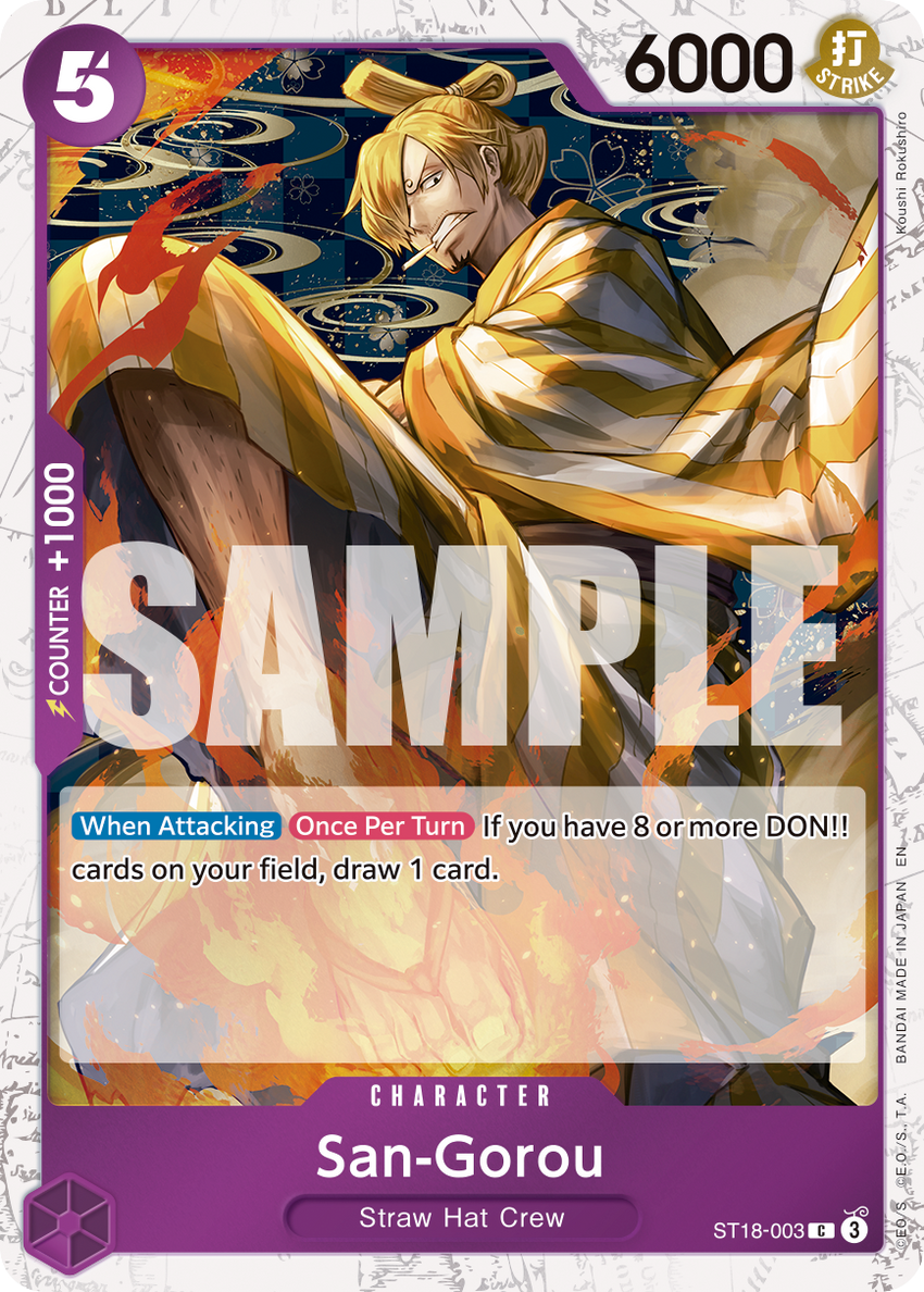 San-Gorou ST18-003 -  [PIRATE FOIL]  [PRB-02] Premium Booster - THE BEST - VOL. 2