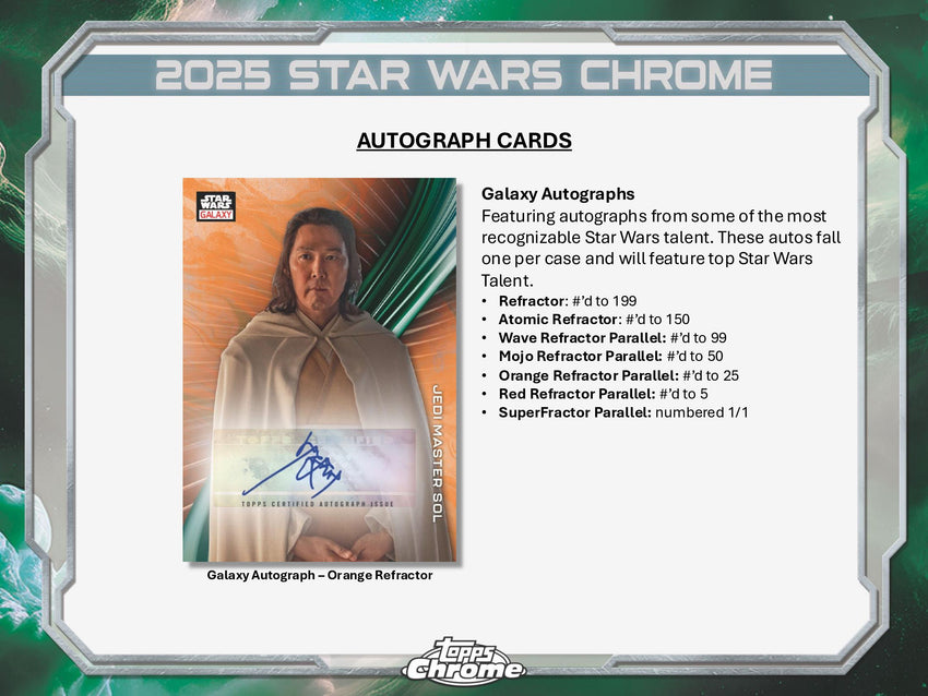 2025 Topps Star Wars Chrome Galaxy Hobby Pack