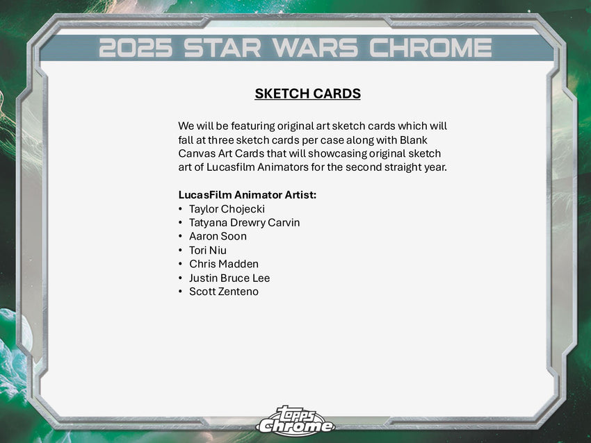 2025 Topps Star Wars Chrome Galaxy Hobby Pack