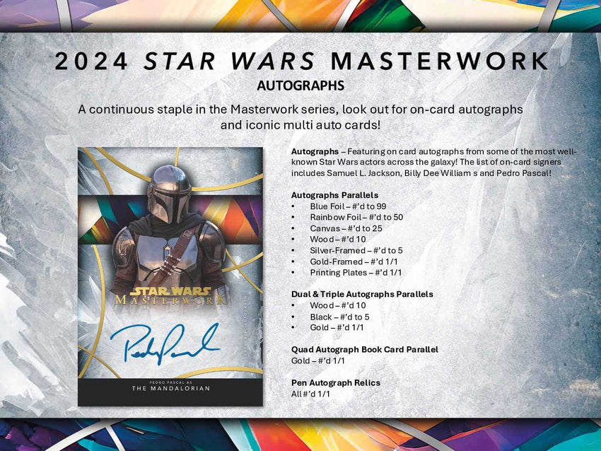 2024 Topps Star Wars Masterwork Hobby Box (Pre Order)