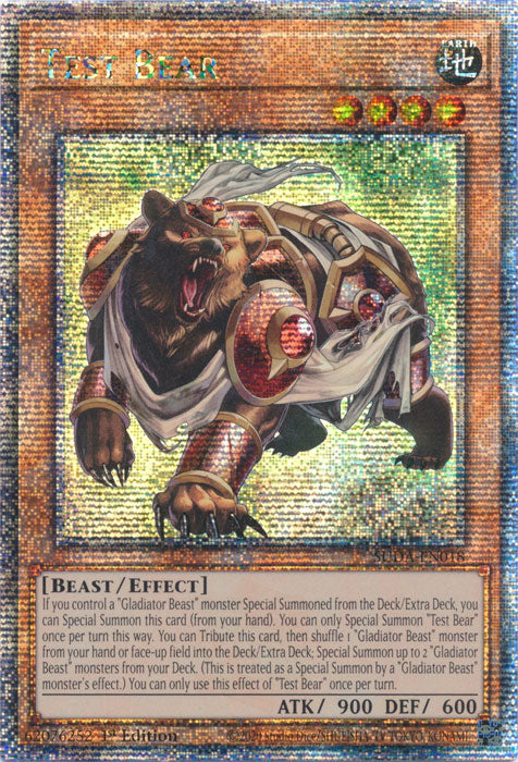 [QUARTER CENTURY SECRET RARE] Test Bear - SUDA-EN018 -  1st Edition