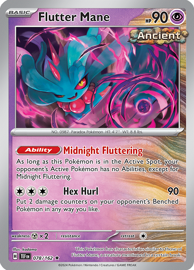 078/162 - Flutter Mane - Holo Rare Temporal Forces