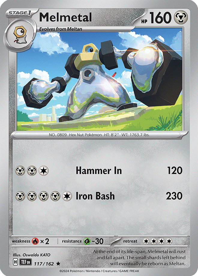 117/162 - Melmetal - Holo Rare Temporal Forces