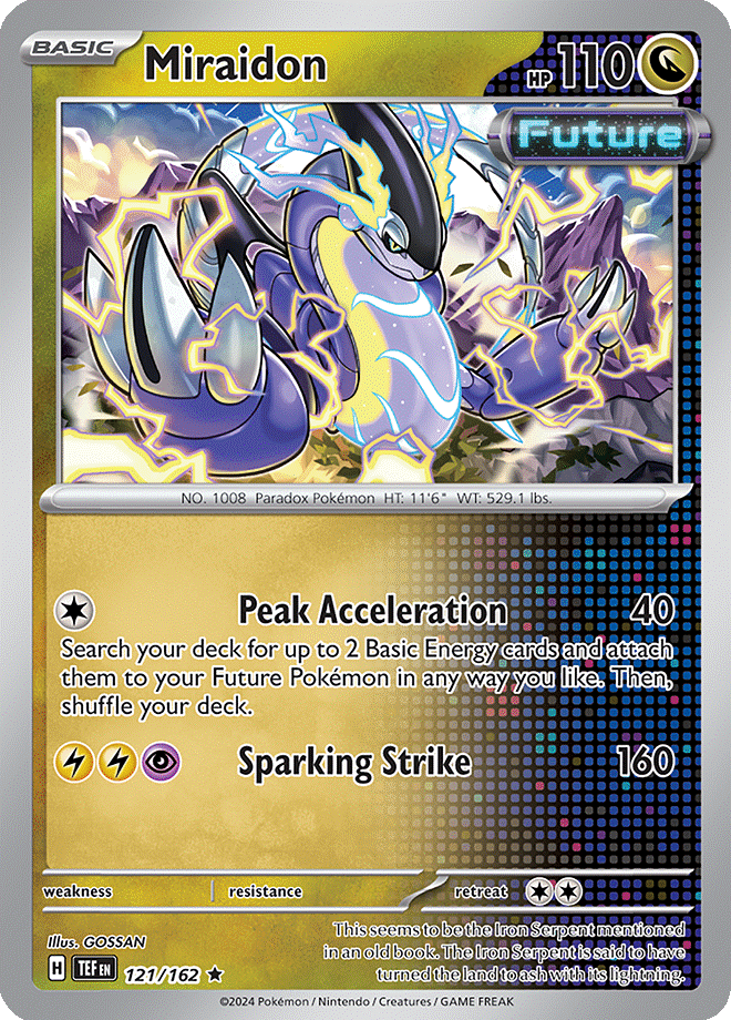 121/162 - Miraidon - Holo Rare Temporal Forces
