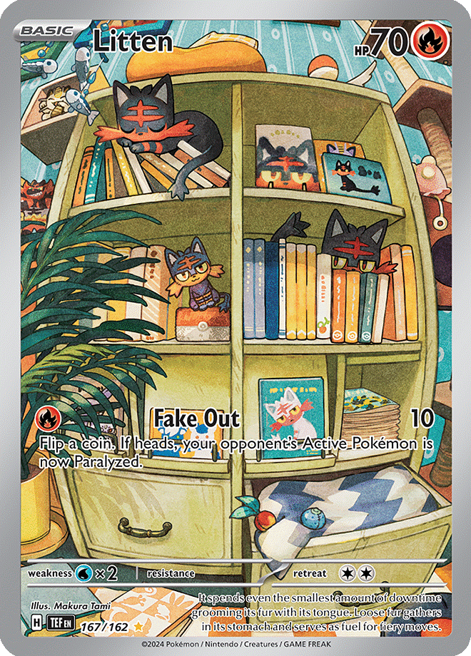 167/162 - Litten - Illustration Rare Temporal Forces