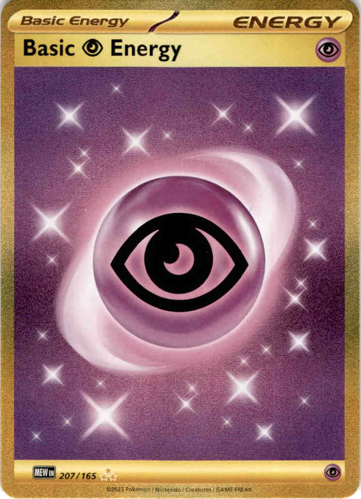 Gold Basic Psychic Energy - 207/165 - Secret Rare Scarlet And Violet 151