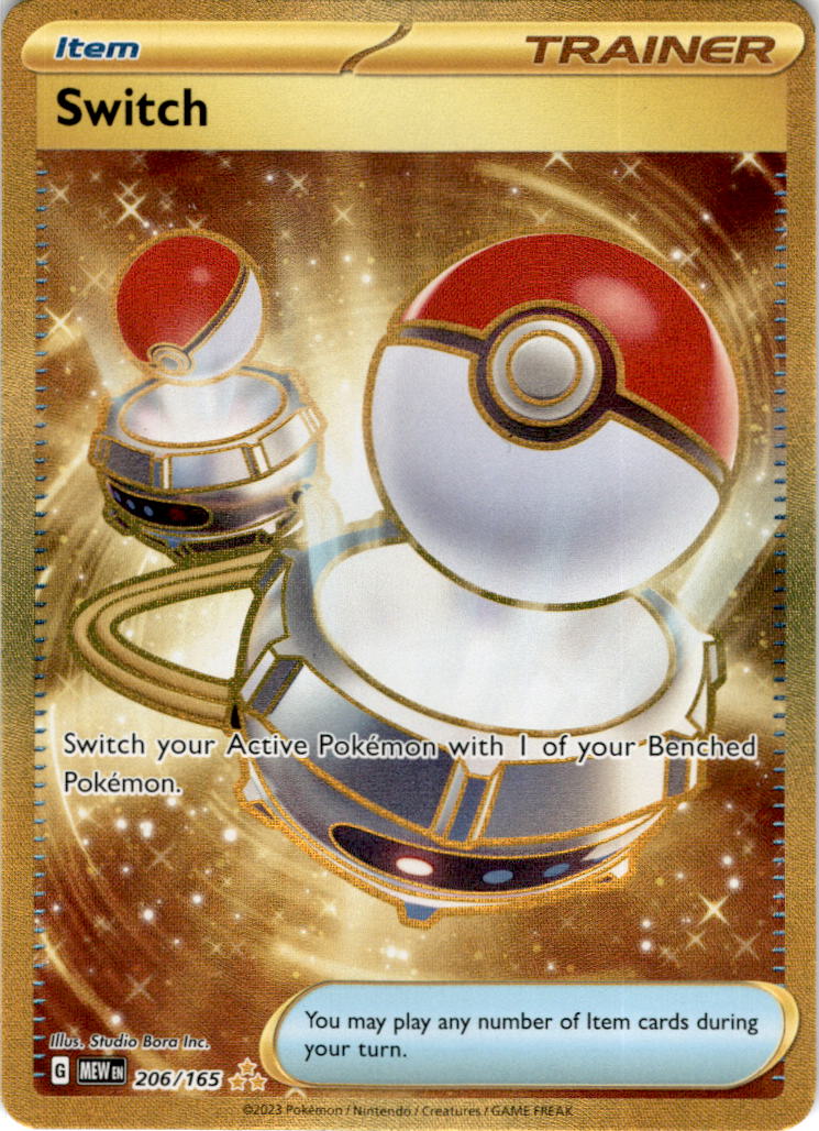 Gold Switch - 206/165 - Secret Rare Scarlet And Violet 151