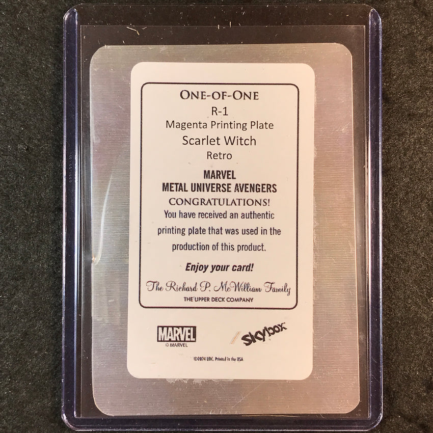 2024 Marvel Metal Universe Avengers SCARLET WITCH Printing Plate Magenta 1/1 #1