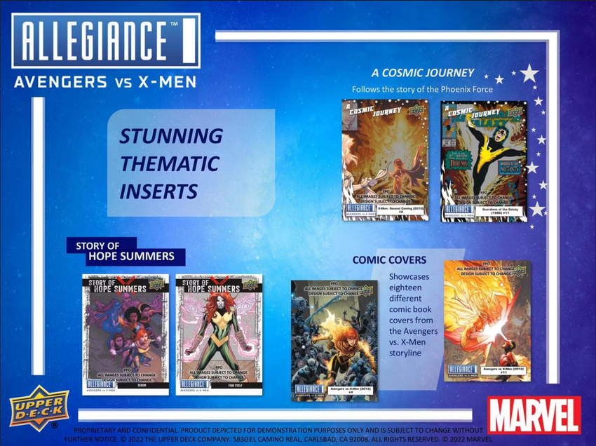 2023 Upper Deck Marvel Allegiance: Avengers VS X-Men Hobby Pack