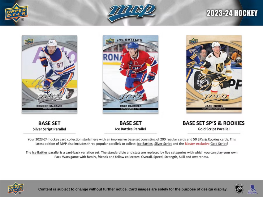2023-24 Upper Deck MVP Hockey Retail Box
