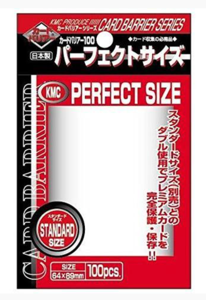 Kmc 100pcs Standard Size Perfect Fit Card Barrier Size 64x89mm Soft Sleeves