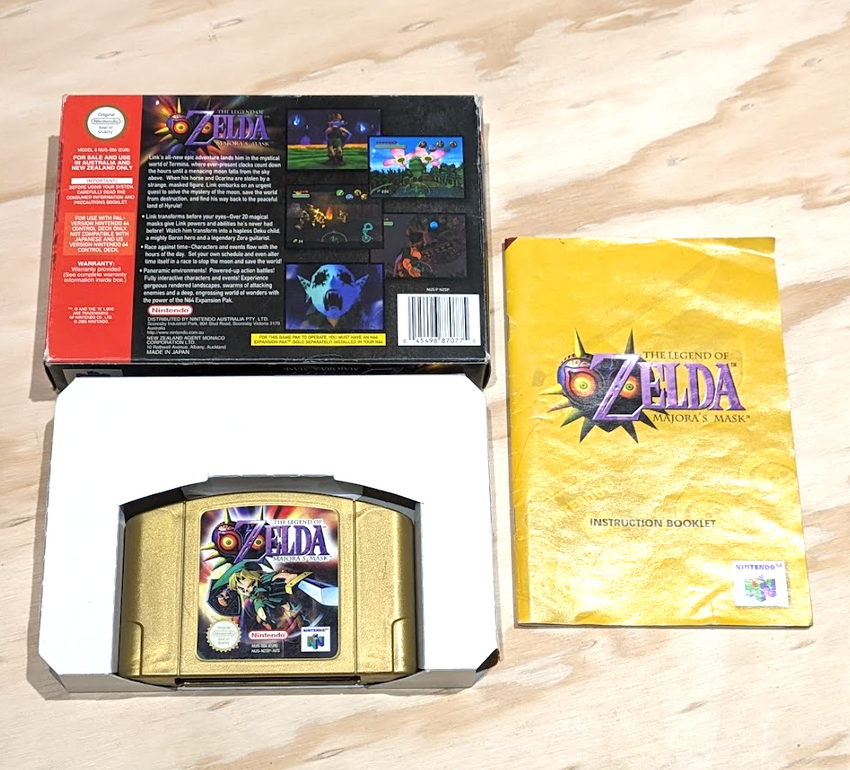 THE LEGEND OF ZELDA MAJORAS MASK Nintendo 64 PAL Boxed Game