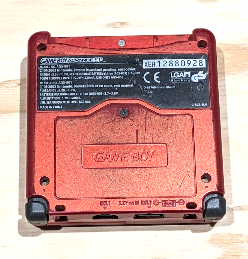 NINTENDO GAMEBOY ADVANCE SP - Groudon Special Edition Ags-001 Pal