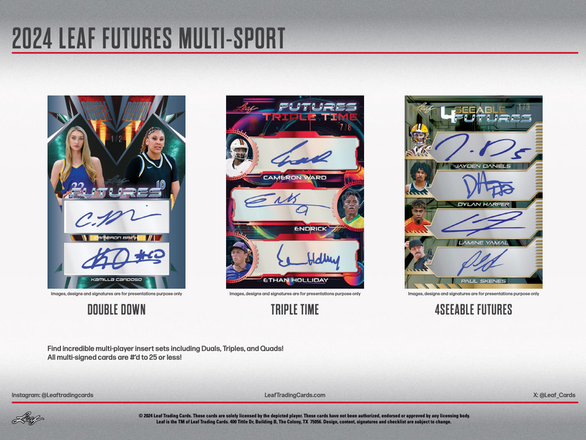 2024 Leaf Futures Multi Sport Hobby Box