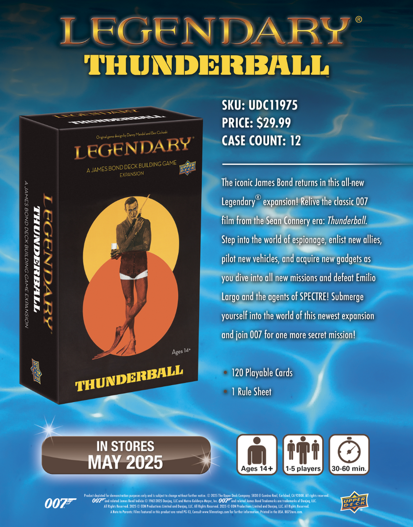 2025 Upper Deck Legendary DBG: 007 James Bond - Thunderball Expansion