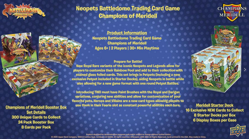 Neopets Battledome TCG: Champions of Meridell Booster Box