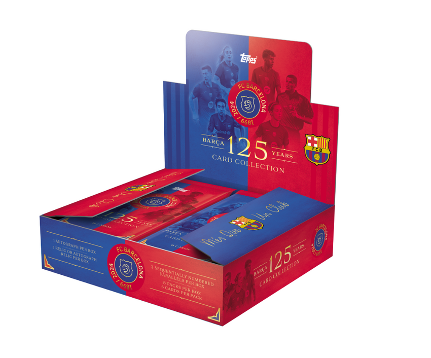 2024/25 Topps FC Barcelona 125 Years Anniversary 1 Box Opening - #30479・Random Pack (Dec 16 4pm)