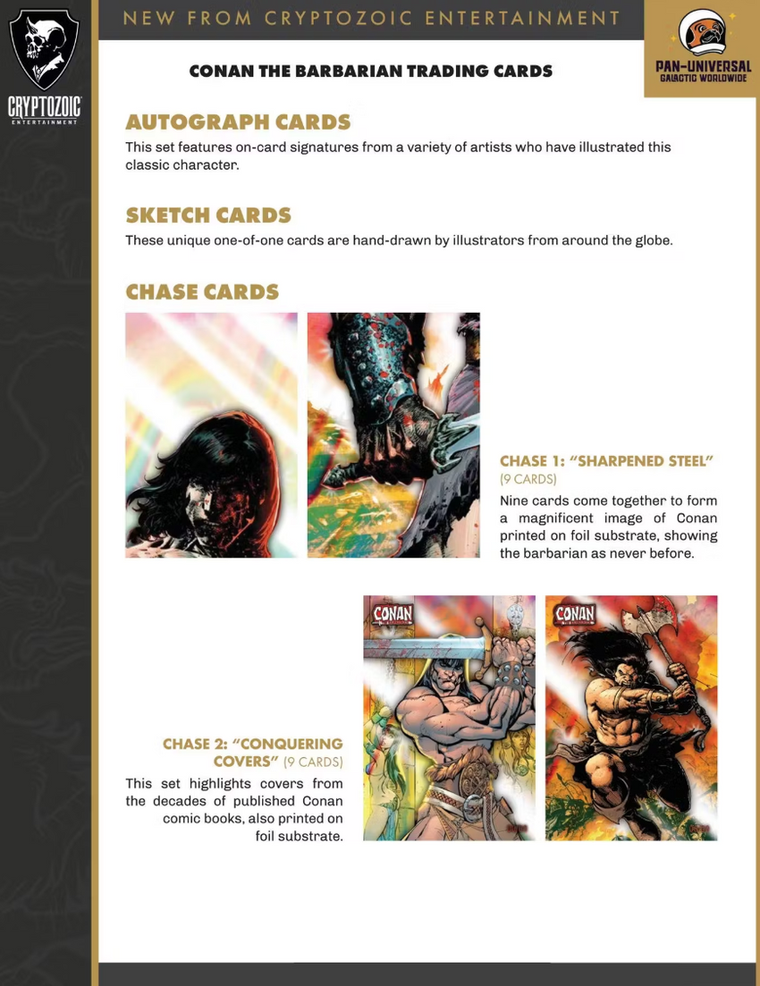 2024 Cryptozoic Conan the Barbarian Trading Cards Hobby Box (Pre Order)