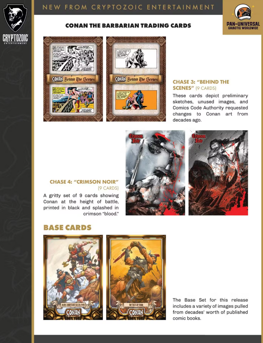 2024 Cryptozoic Conan the Barbarian Trading Cards Hobby Box (Pre Order)