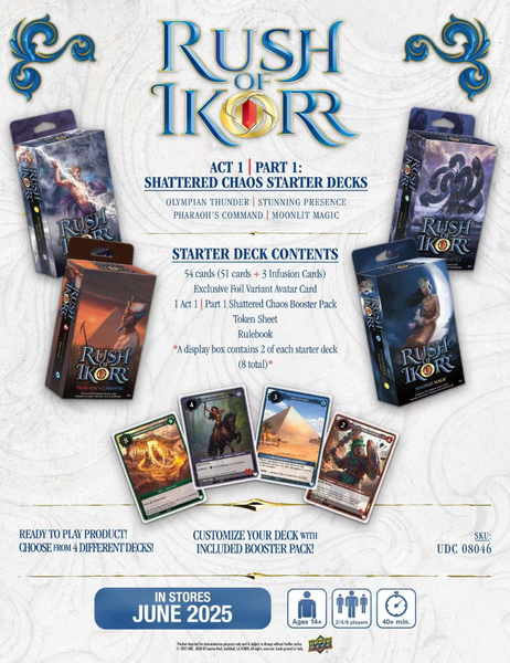 2025 Upper Deck Rush of Ikorr TCG Stunning Presence Starter Deck  Cherry  Collectables