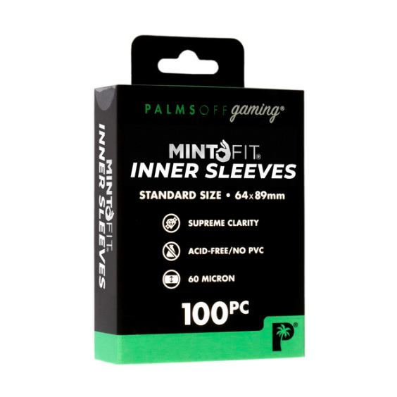 Palms Off Gaming - MintFit Inner Sleeves - Standard Size - 100pc