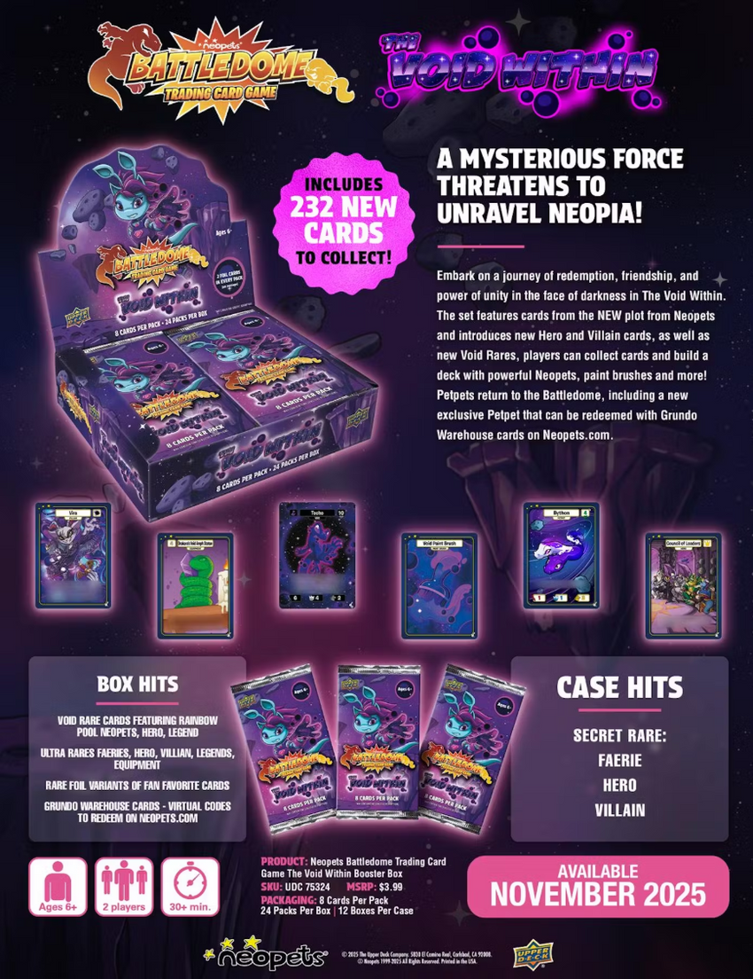 Neopets Battledome TCG: The Void Within Booster Box Cherry Collectables Neopets Battledome TCG: The Void Within Booster Box Cherry Collectables