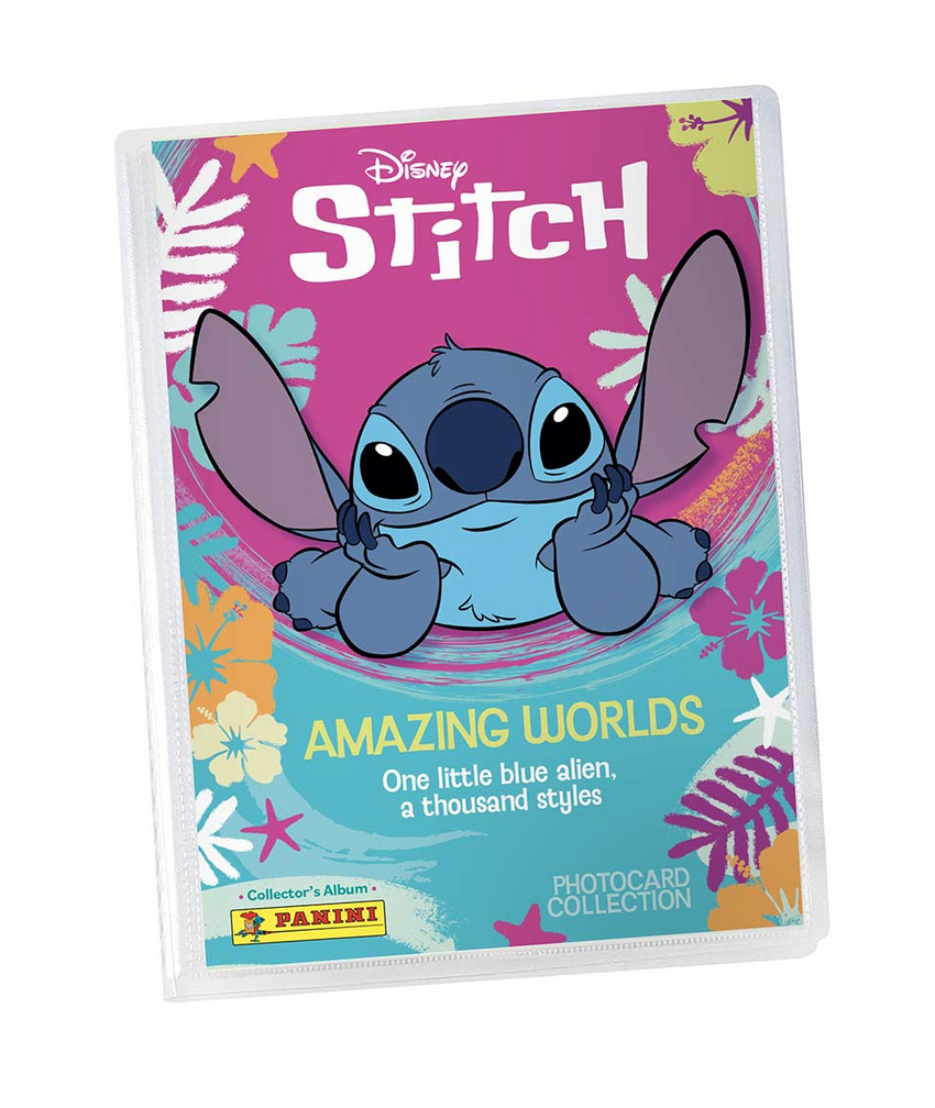 2025 Panini Stitch Amazing Worlds Photo Card Collection Starter Set (With Binder)