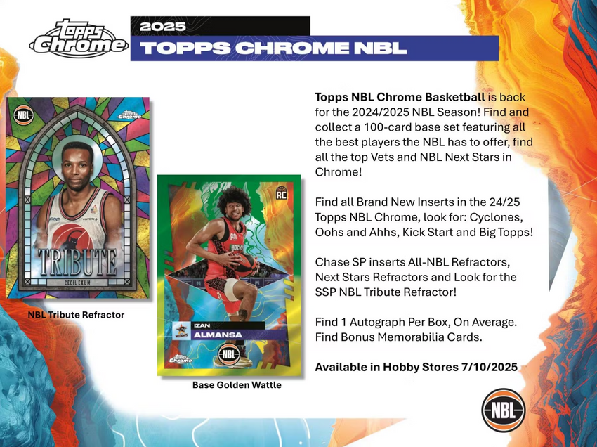 24/ 25 Topps Chrome NBL 12 Box Case Opening - #31535・Team Based (Feb 18 4pm)