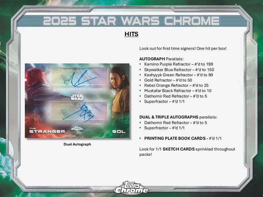 2025 Topps Star Wars Chrome Hobby Pack