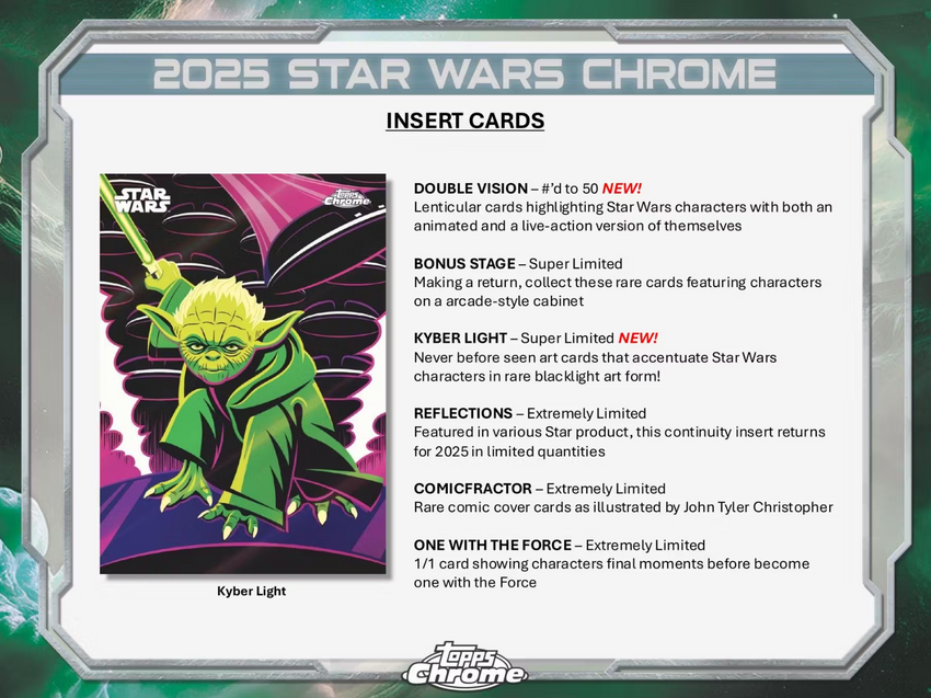 2025 Topps Star Wars Chrome 8-pack Blaster Box