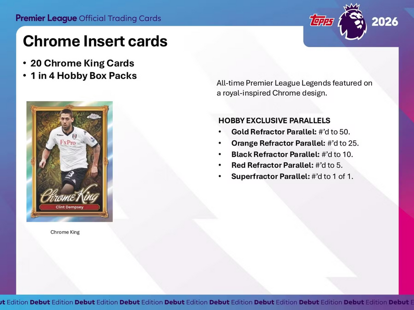2025-26 Topps Premier League EPL Soccer Hobby Box