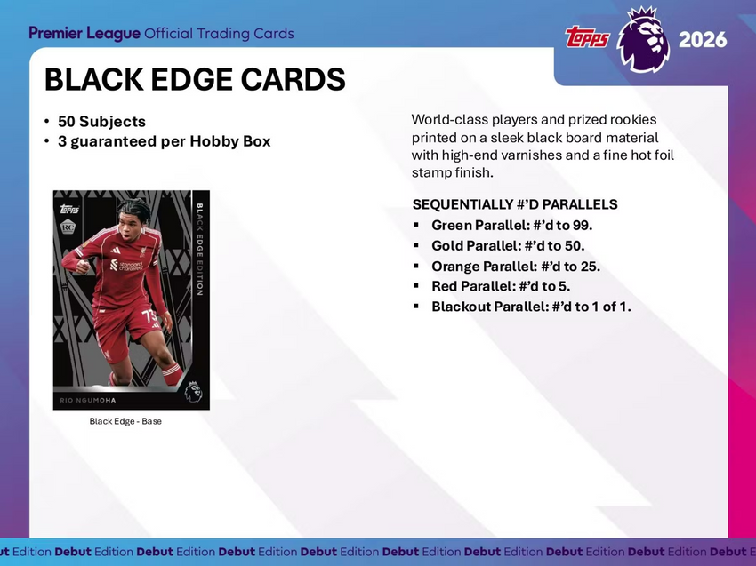 2025-26 Topps Premier League EPL Soccer Hobby Box