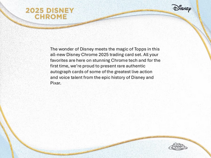 2025 Topps Disney Chrome Hobby Pack