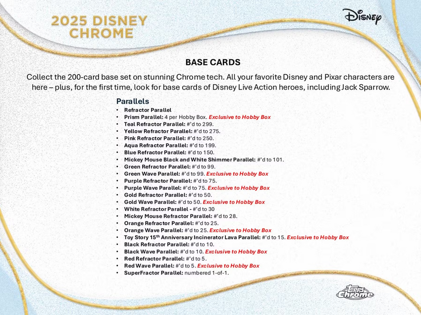 2025 Topps Disney Chrome Hobby Pack